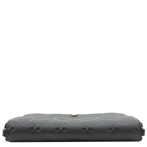 Louis Vuitton Felicie Pochette Monogram Empreinte Crossbody Bag Black - Picture 10 of 14